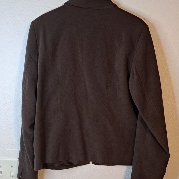 INDEX brown zip up jacket size 10 - Picture 5 of 6